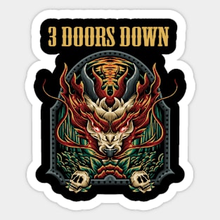 3 DOORS DOWN BAND Sticker